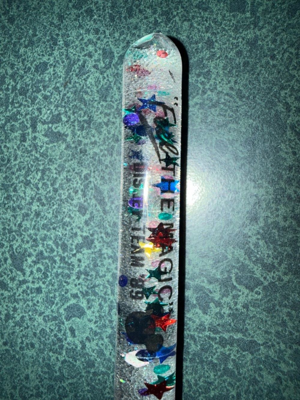 Disney Colorful Star Glitter Wand “Feel the Magic” Disney Team ‘89 Collectable